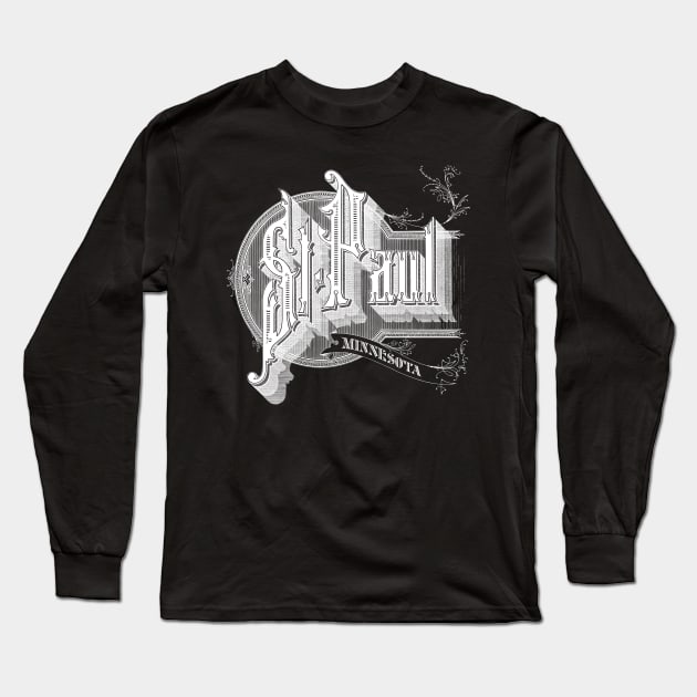 Vintage Saint Paul, MN Long Sleeve T-Shirt by DonDota